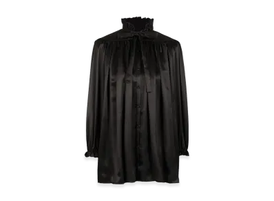 BALENCIAGA Women's Lace-Up Blouse "Black"