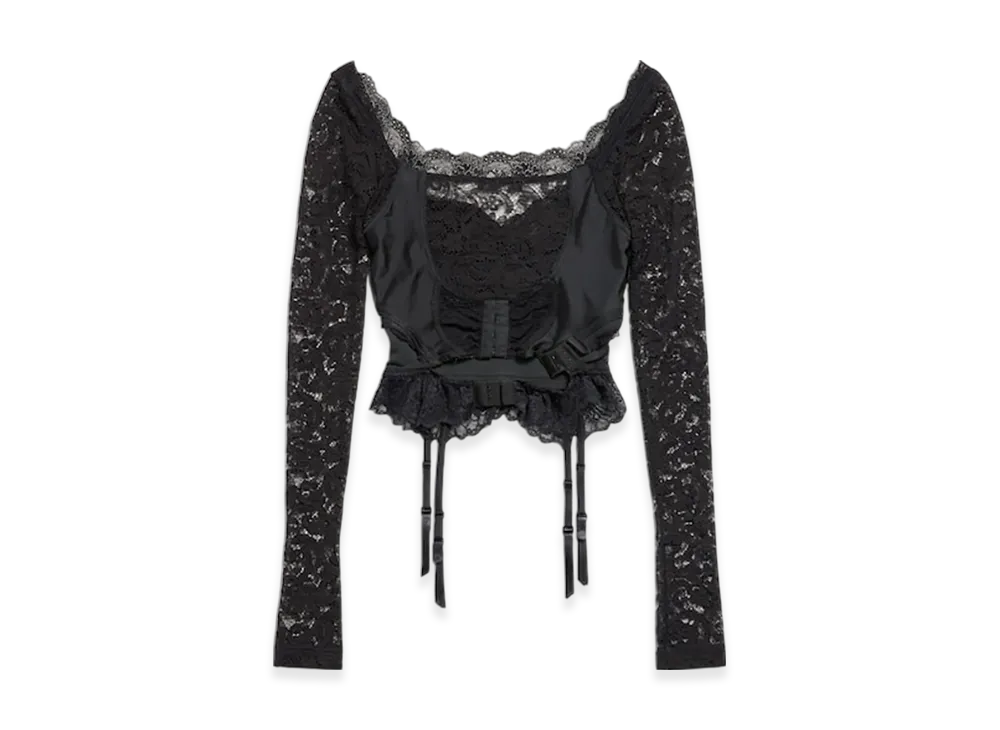 BALENCIAGA Lingerie Tops "Black"