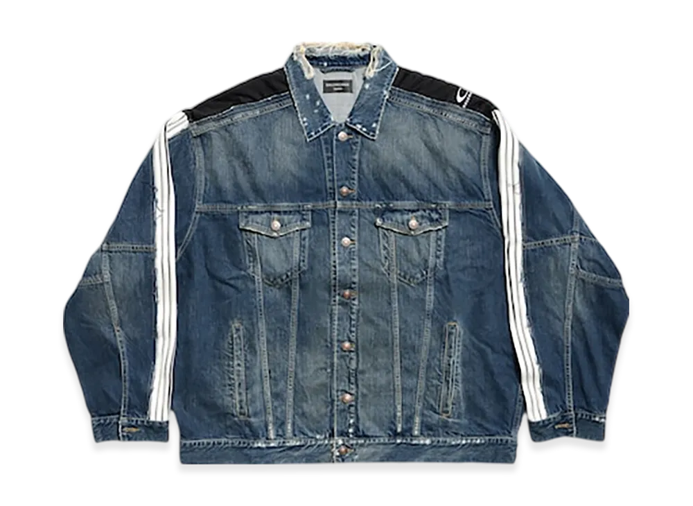 BALENCIAGA Cut Up Tracksuit Jacket "Blue"