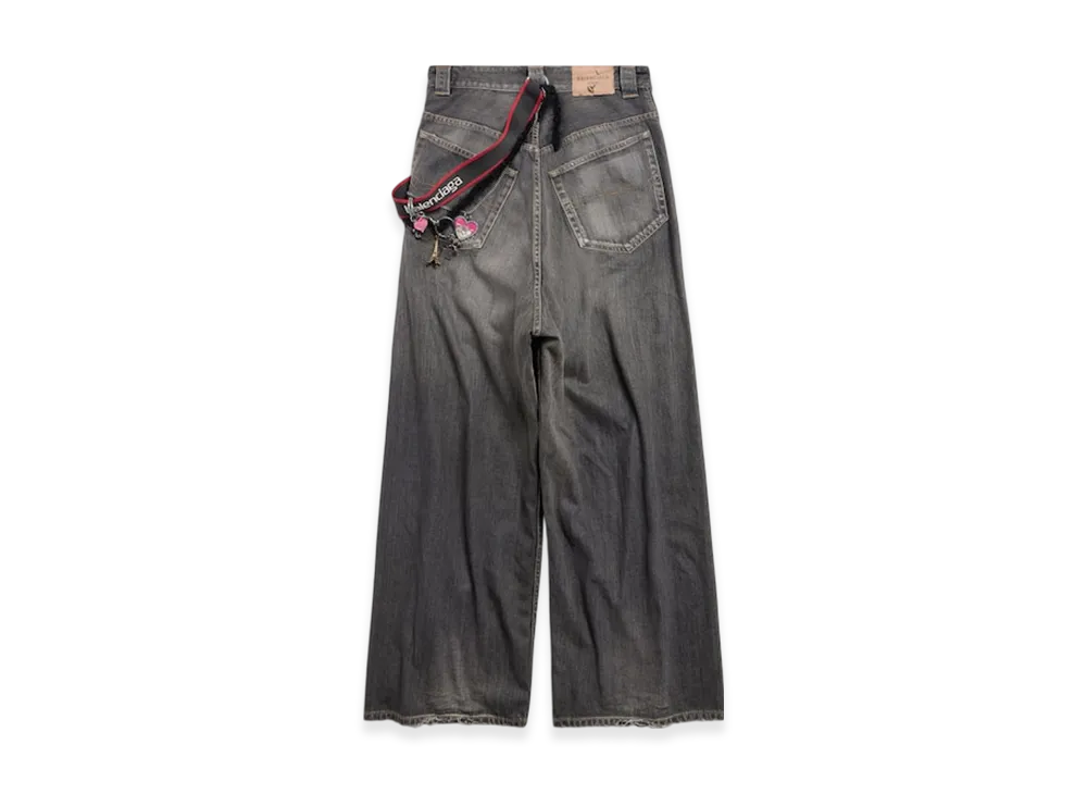 BALENCIAGA Charm Baggy Pants "Dark Grey"