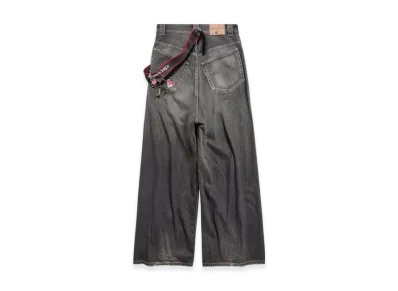 BALENCIAGA Charm Baggy Pants "Dark Grey"