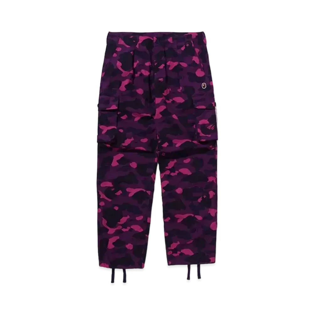 A BATHING APE Color Camo 6 Pocket Pants "Purple"