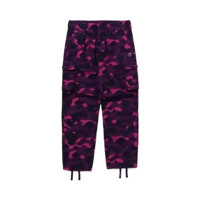 A BATHING APE Color Camo 6 Pocket Pants "Purple"