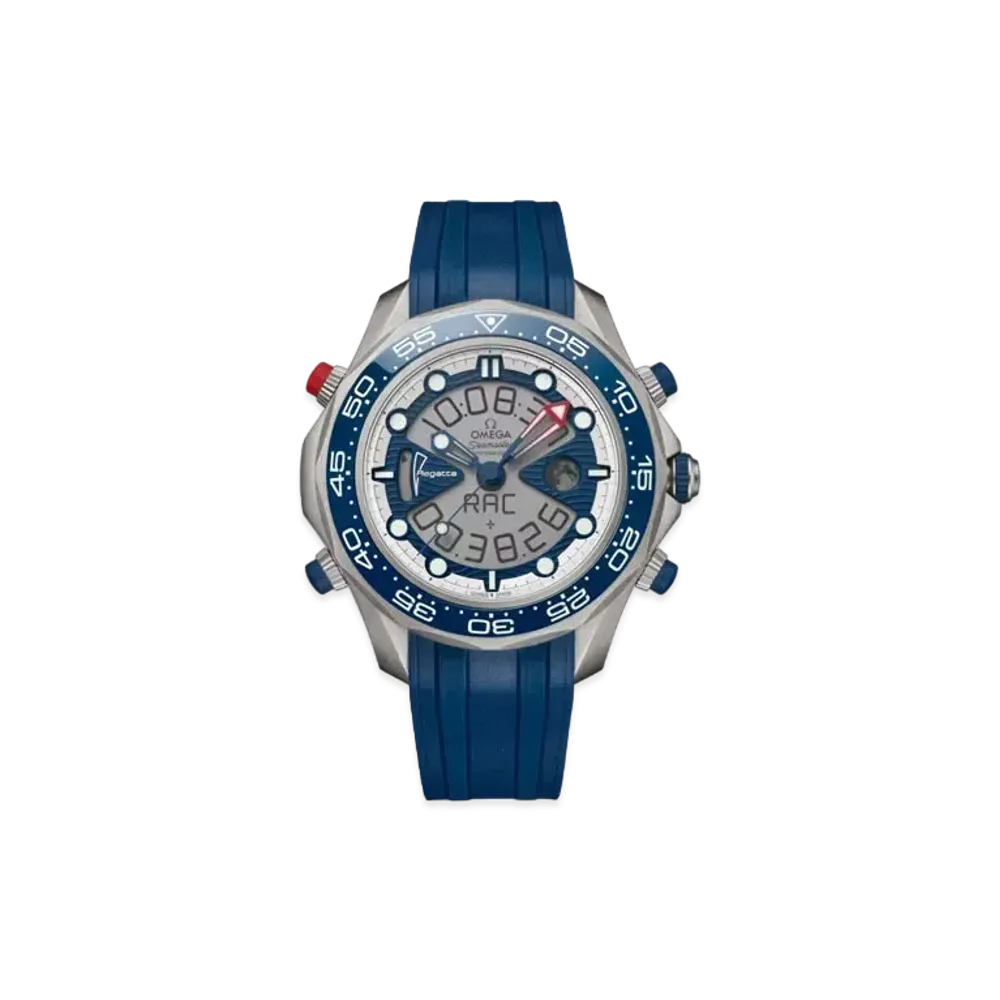 OMEGA Seamaster Regatta 37th America's Cup 46.75MM, Rubber Strap "Titanium/Gray/Blue" 216.92.46.79.10.001