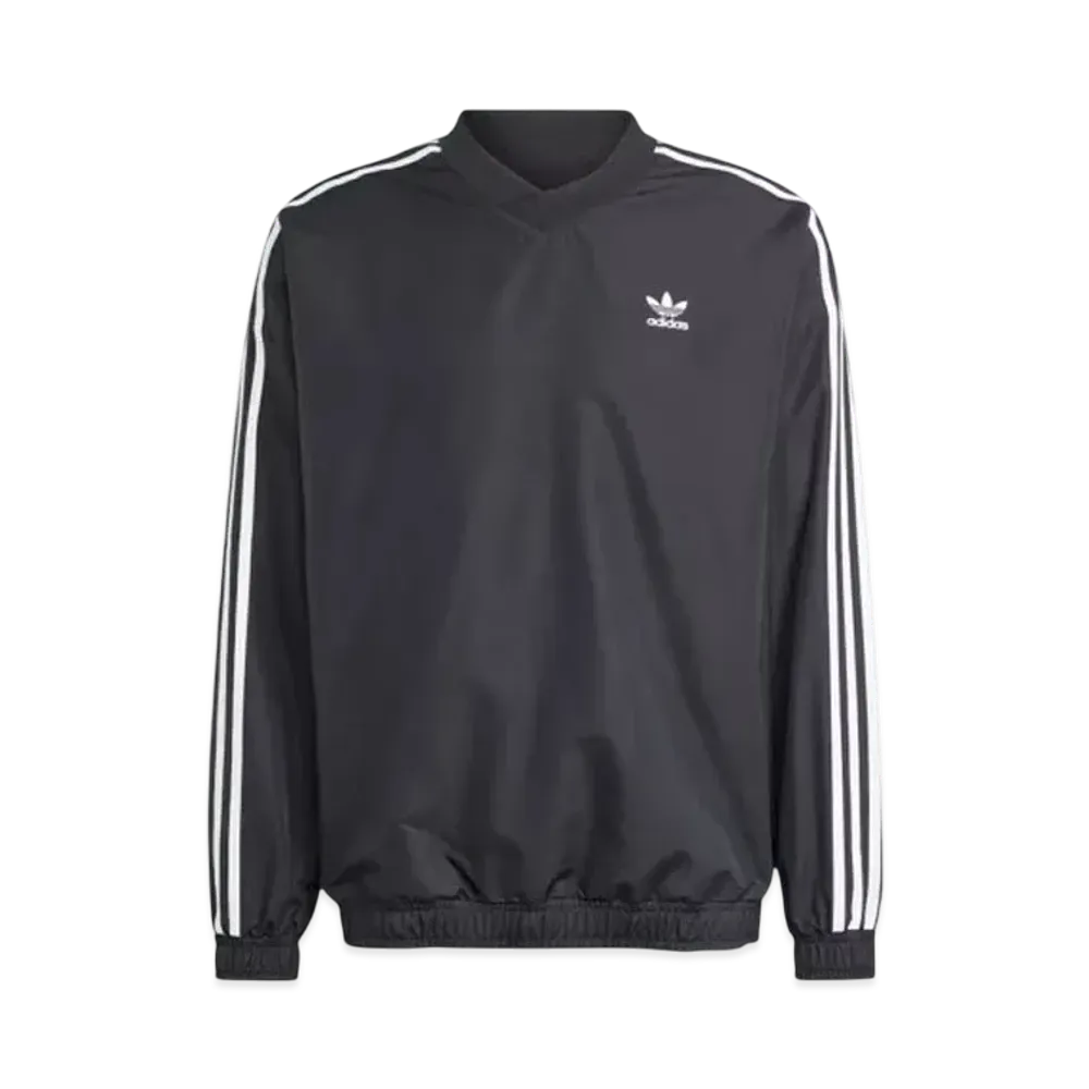 adidas Adicolor Woven Crewneck Windbreaker "Black"