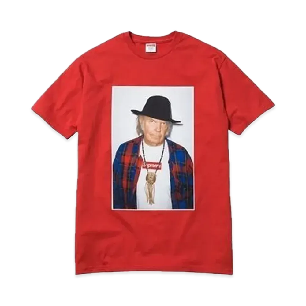 シュプリーム ニール ヤング Tシャツ "レッド"