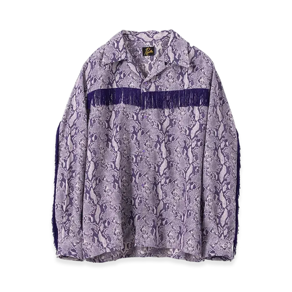 NEEDLES x Studious Fringe One-Up Shirt - AC/R/C Python Jq "Purple"
