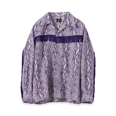 NEEDLES x Studious Fringe One-Up Shirt - AC/R/C Python Jq "Purple"