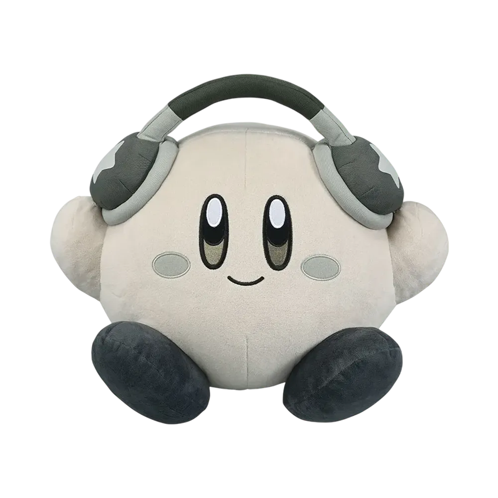 BANDAI "Ichiban Kuji" -Kirby of the Stars ~Pupupuri Mix Reprint Edition~- Last One Prize Last prize: Happy Kirby plush toy, monochrome version