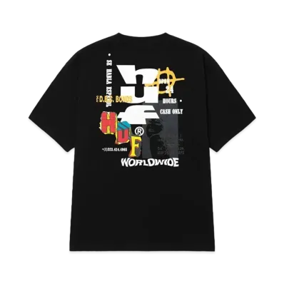 HUF Summer Splash Collection Cut And Paste Tee "Black"