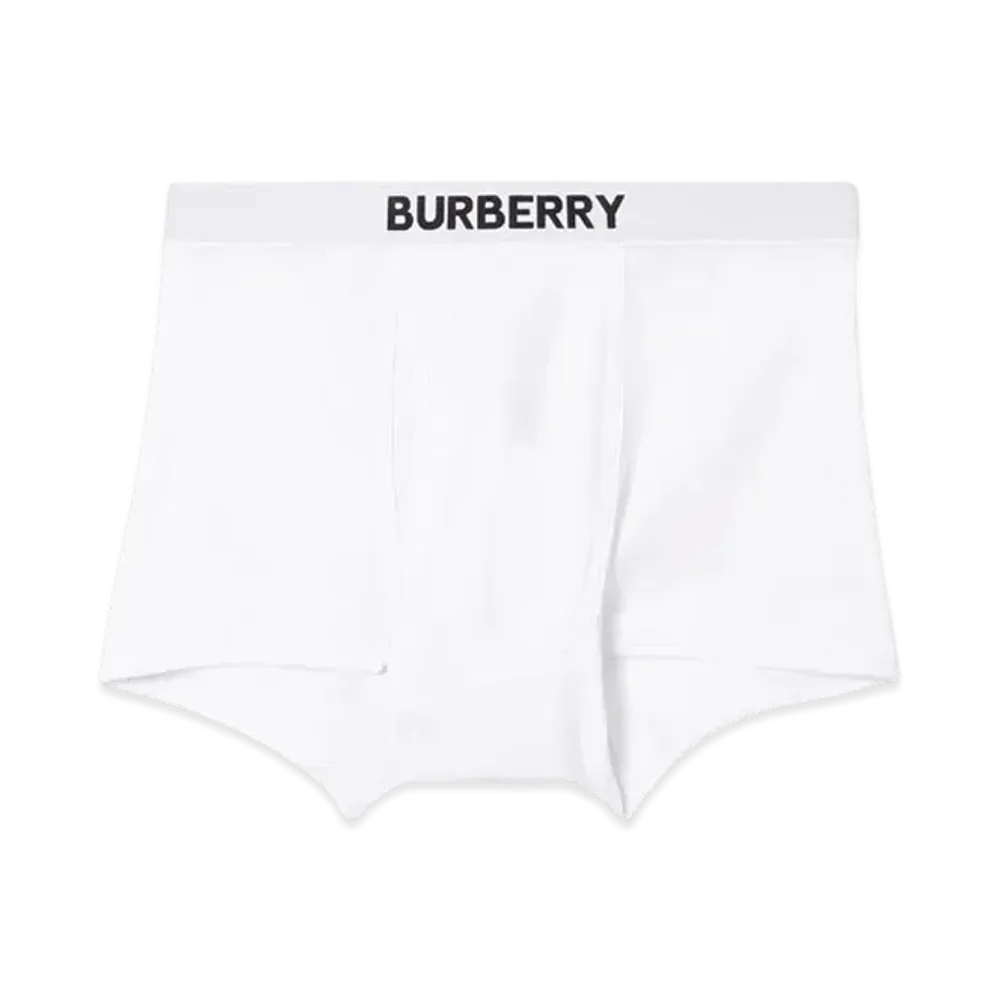 Burberry Cotton Boxer Shorts "White"