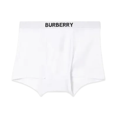 Burberry Cotton Boxer Shorts "White"