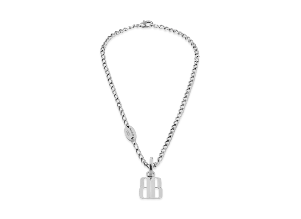 バレンシアガ ナノ スリム ネックレス "シルバー" 832652TZB2S0668
