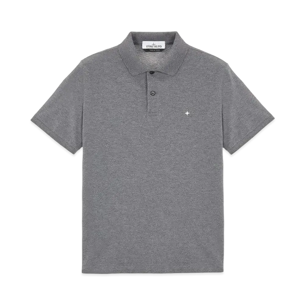 Stone Island 21717 STRETCH COTTON PIQUE_SLIM FIT "Dark Grey Malange"