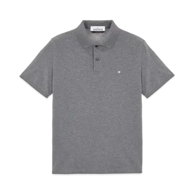 Stone Island 21717 STRETCH COTTON PIQUE_SLIM FIT "Dark Grey Malange"