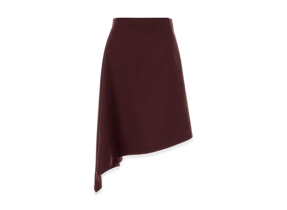 Bottega Veneta Women's Grape Wool Skirt "Purple"