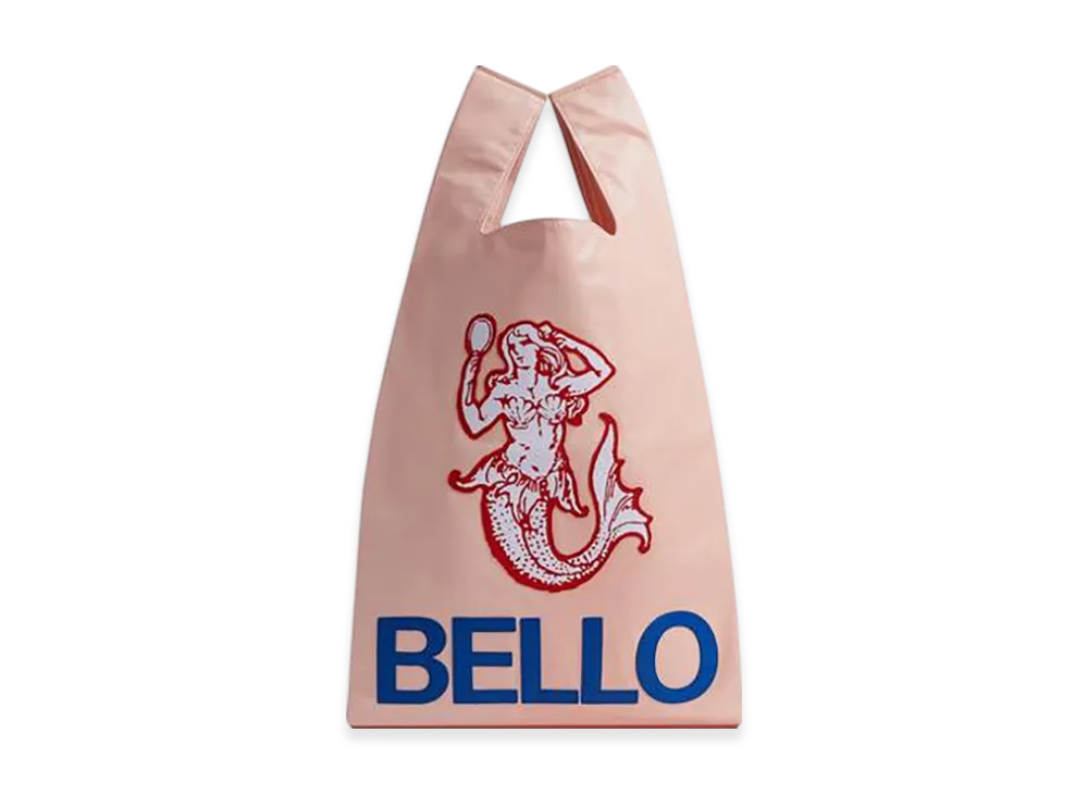 Bottega Veneta Supermercato Tote "Pink/Cobalt/Nail Polish"