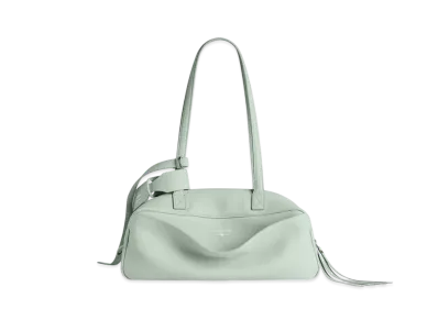 BALENCIAGA Carrie Small Bowling Bag "Mineral Green"
