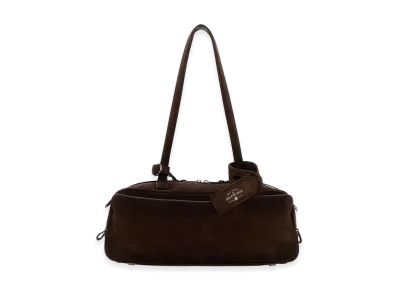 BALENCIAGA Women's Carrie Bowling Bag Small "Brown"