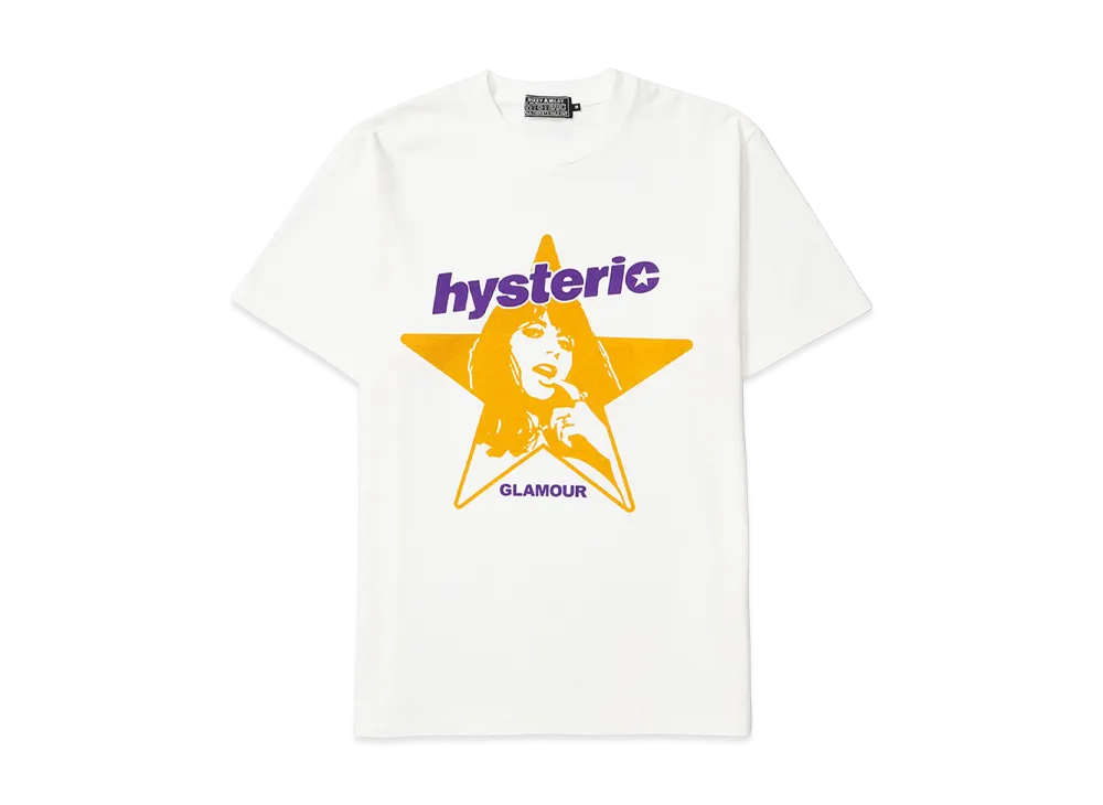 HYSTERIC GLAMOUR Hysteric Star Tee "White"
