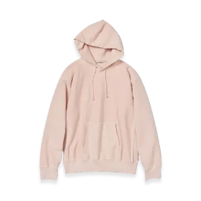AURALEE Super Milled Sweat P/O Parka "Light Pink"