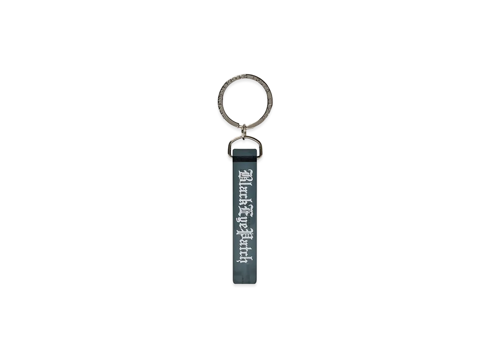 BlackEyePatch Blackletter Acrylic Hotel Keychain "Black"