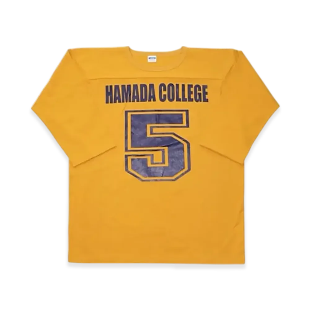 SAPEur x MASATOSHI HAMADA Hamada College Football Tee 3/4 Sleeve "Mustard"