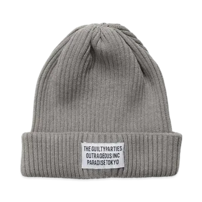 WACKO MARIA KNIT WATCH CAP (TYPE-2) "Gray"