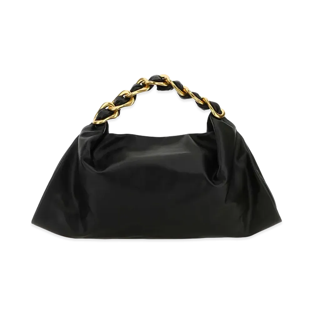 Burberry Women's Leather Medium Swan Handbag "Black"