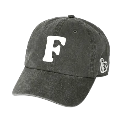 FR2 F Logo Garment Dye Cap "Black"