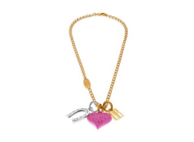 BALENCIAGA Carousel Horseshoe Collector Necklace "Multicolor"