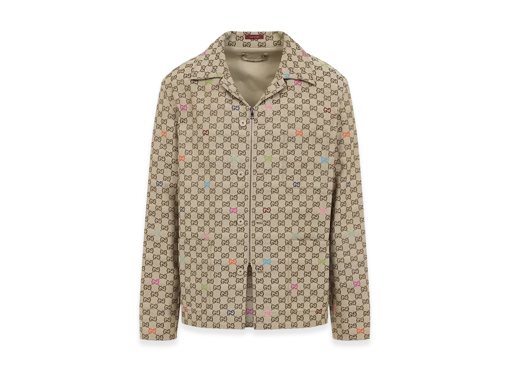 GUCCI Multicolor Fil Coupe Jacket "Printed"