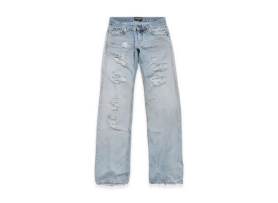 BALENCIAGA Fitted Low Waist Pants "Denim"