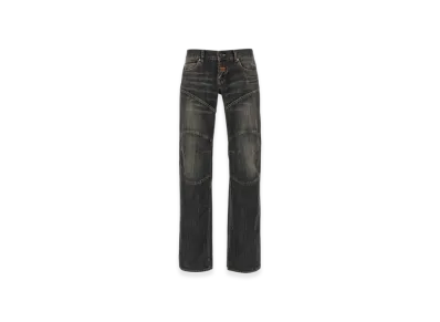 BALENCIAGA Relief Stitching Jeans "Dark Grey"