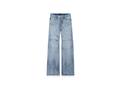 BALENCIAGA Fitted Low Waist Pants "Light Blue"