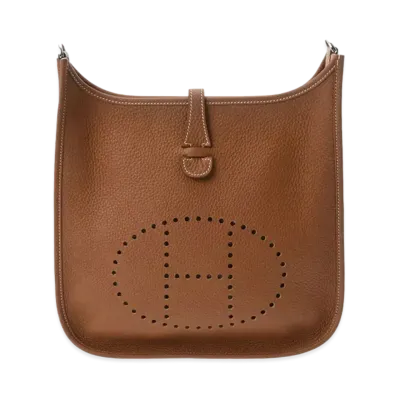 Hermes Evelyne 1 Taurillon Clemence "Gold/Silver"