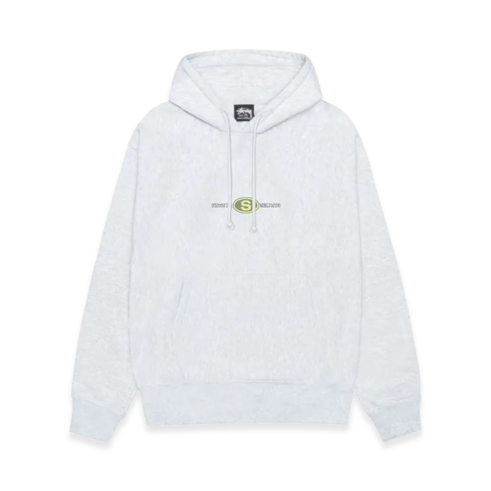 Stussy Worldwide Dot Hoodie "Ash Heather"