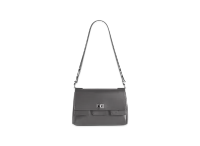 BALENCIAGA Bel Air Flap Bag XS "Grey"