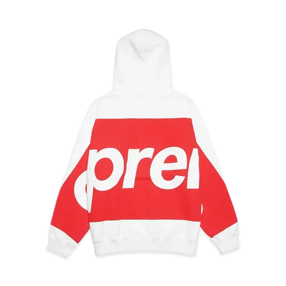 Supreme Big Logo Hooded Sweatshirt "White"
