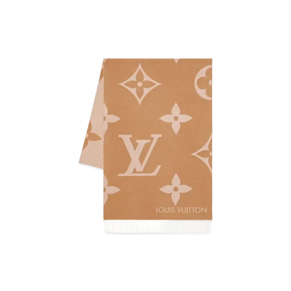 Louis Vuitton MNG Giant Scarf "Noisette"