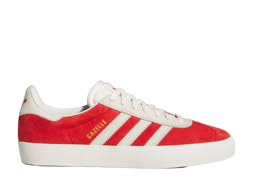 adidas Gazelle "Better Scarlet/Chalk White/Gold Metallic"