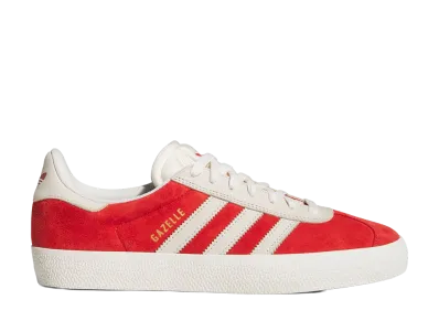 adidas Gazelle "Better Scarlet/Chalk White/Gold Metallic"