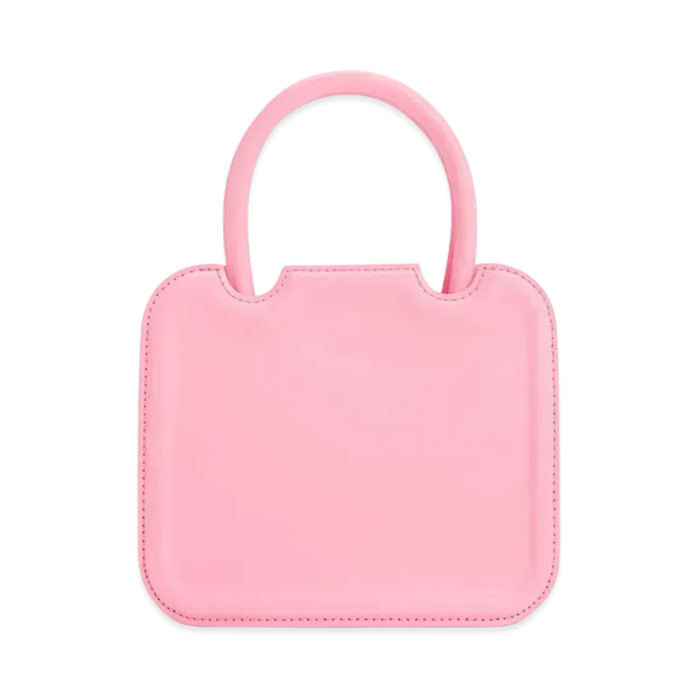 CHARLES & KEITH Perline Double-Handle Sculpture Tote Bag "Pink"