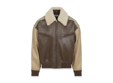 Bottega Veneta Leather Jacket "Multicolor"