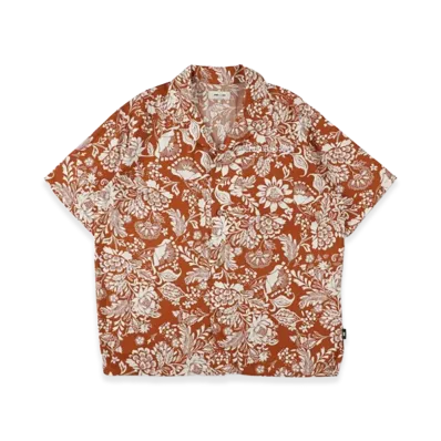 WIND AND SEA Botanical Pattern S/S Shirts "Dark Orange"