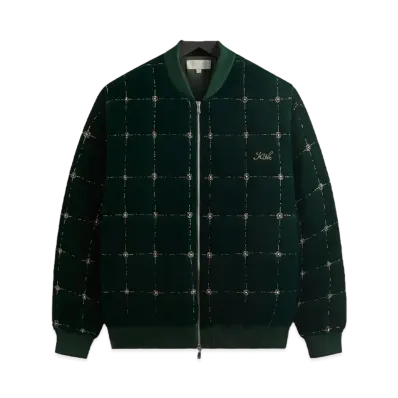Kith Beaded Velvet Clay Bomber Jacket "Stadium"