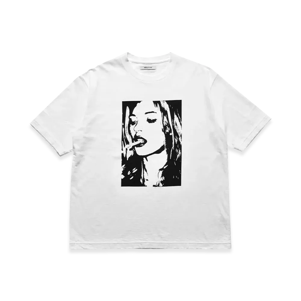 MINEDENIM Monochrome Two tone Face Crewneck T-SH "White"