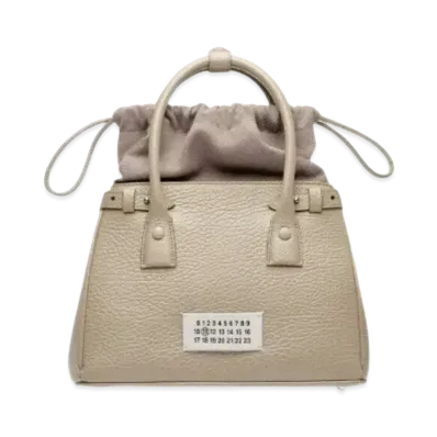 Maison Margiela 5AC Mini Drawstring Bag "Beige"