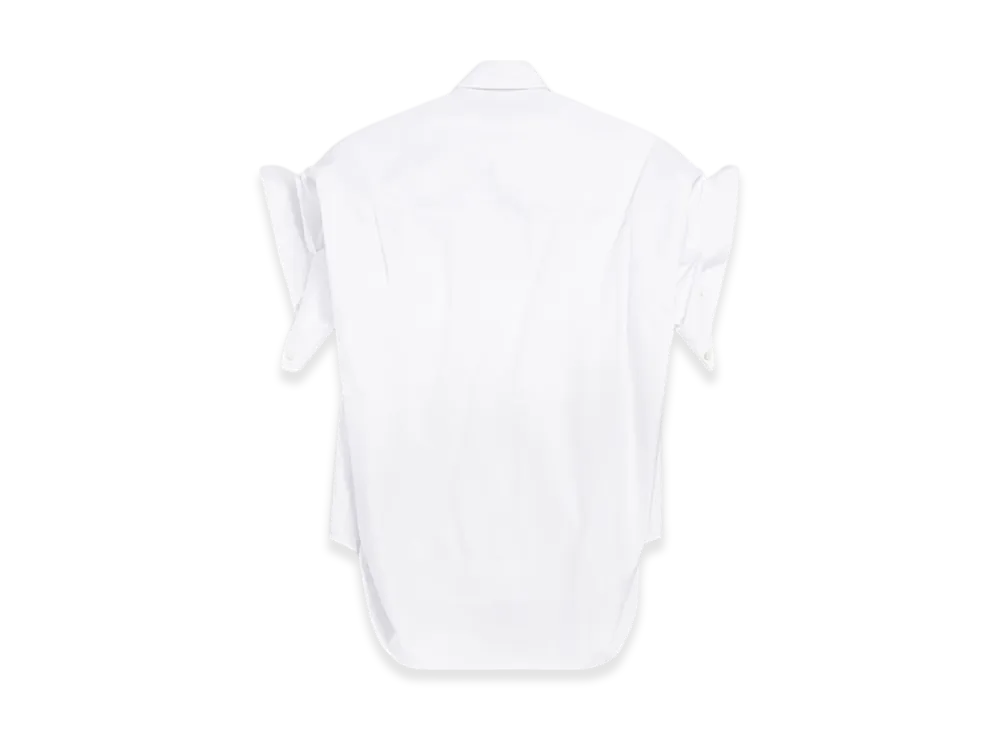 BALENCIAGA Tuck Sleeve Shirt "White"