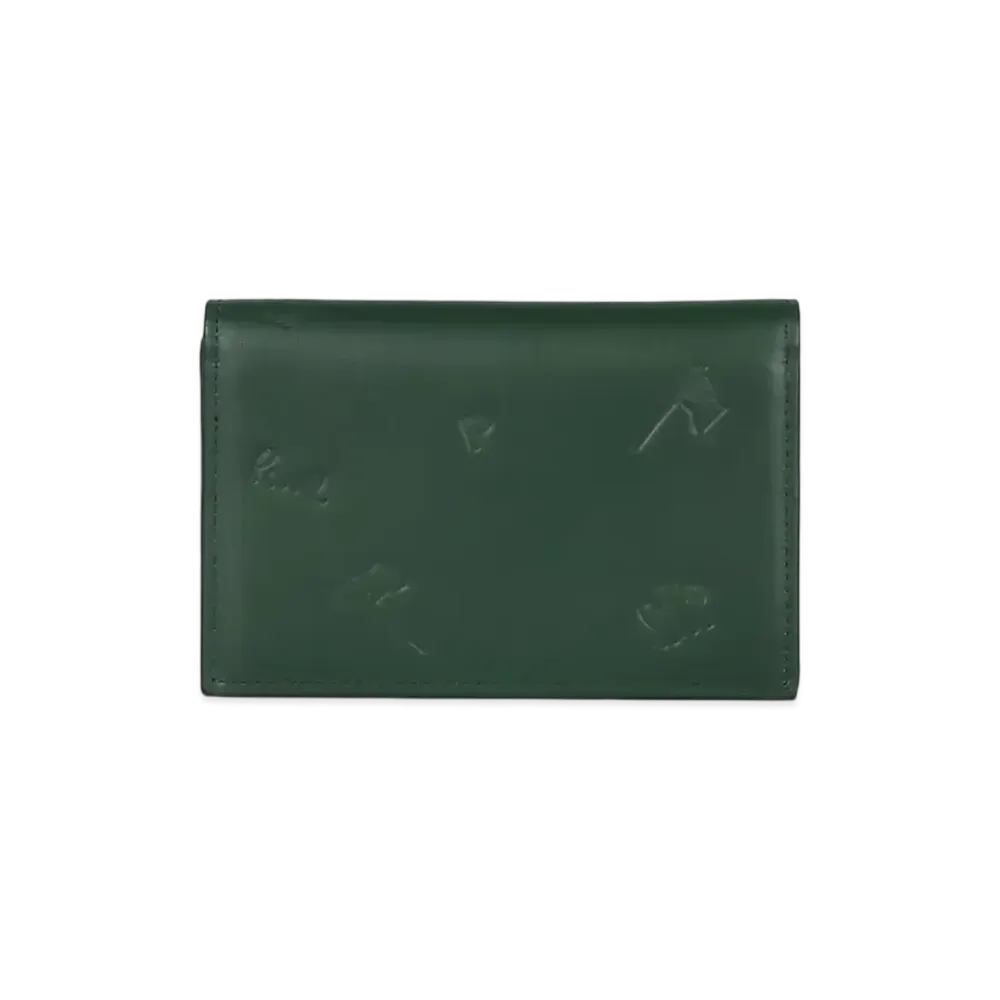 Paul Smith PS Drawing Business Card Holder "Green"